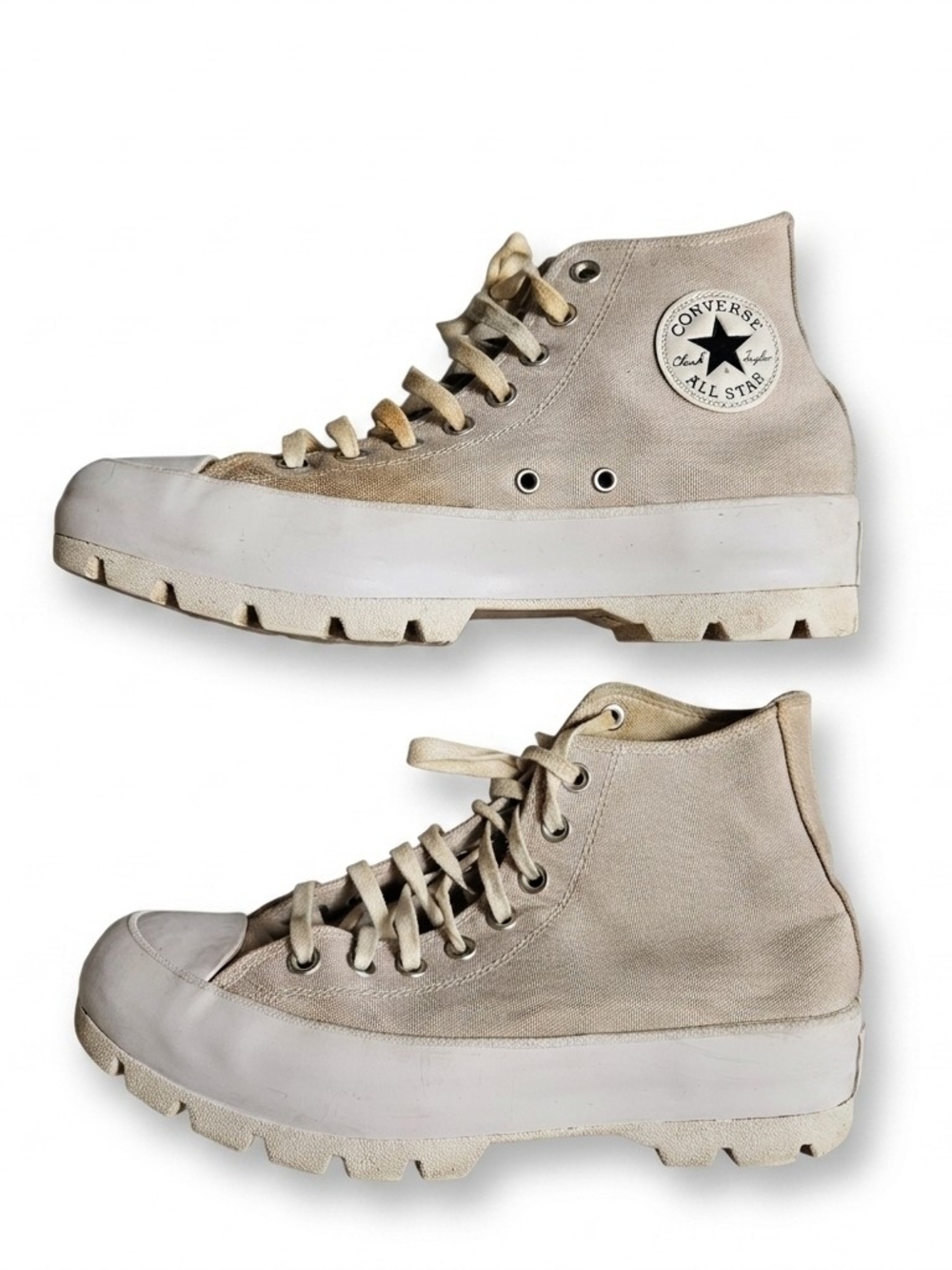 Converse Chuck Taylor All Star Lugged High Top Desert Sand Platform Size 9.5